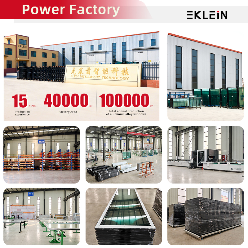 Sensorgestuurde automatische schuifdeur met elektrische glazen entree en aluminium frame.