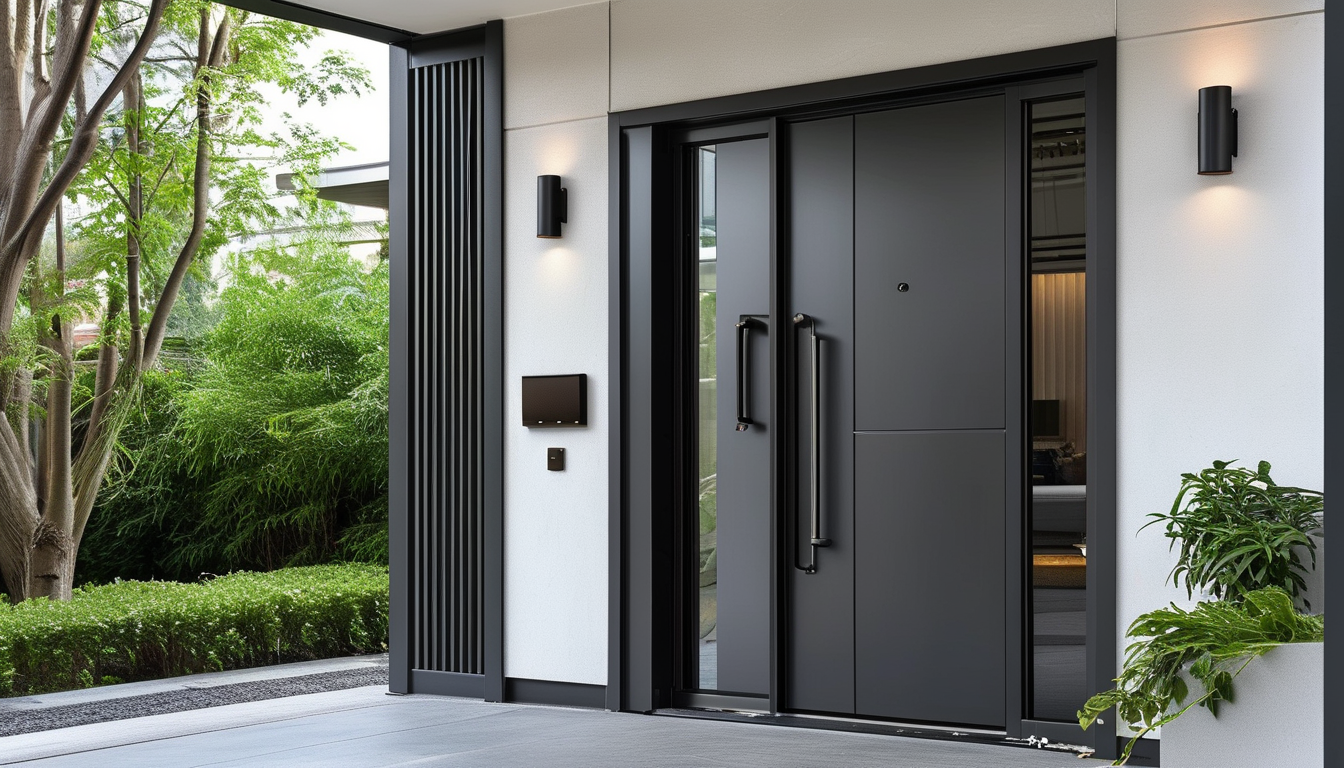 Fabrikant van moderne aluminium voordeuren voor woningen