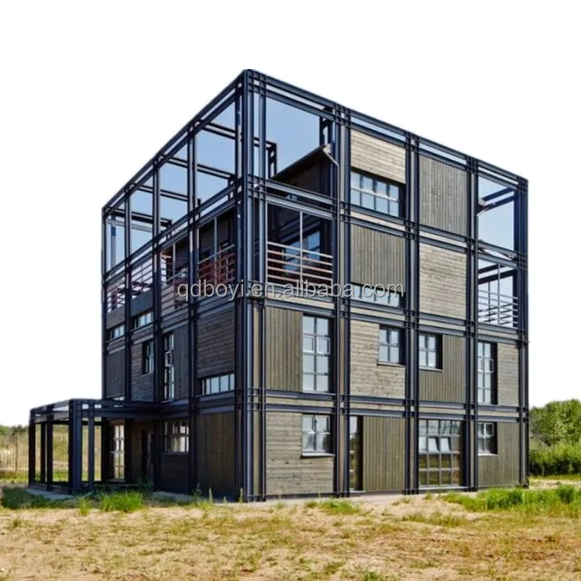 Low Cost Fast Assemble Modular Home Luxury Light Steel Modern Luxury Design Steel Structure Prefab Villa Luxury House