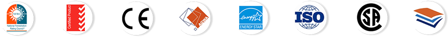 Logo's van internationale certificeringsinstanties