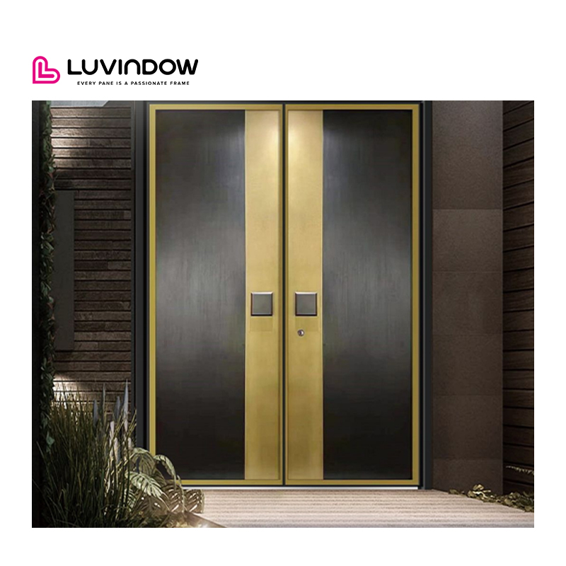 Luvindow aluminium deuren voor huisbeveiliging, voordeur met slim slot