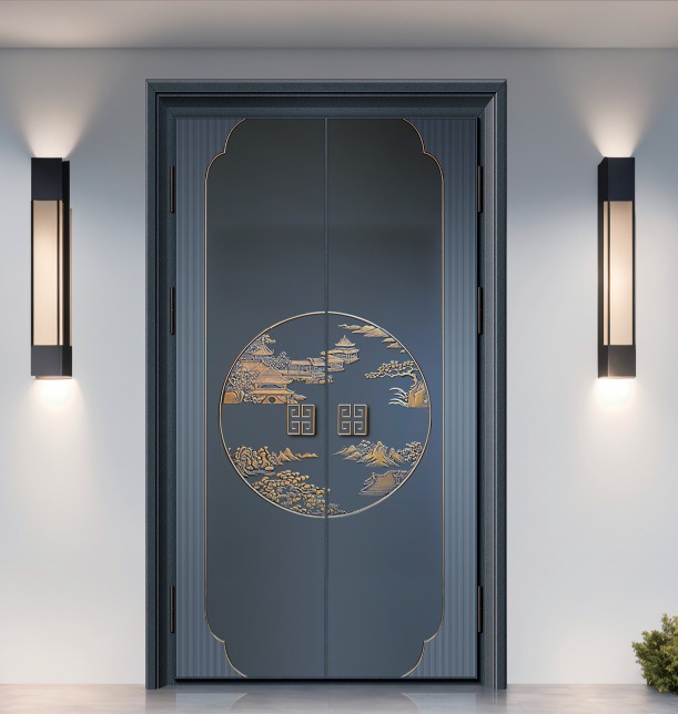 Luxe Dubbele Aluminium Villa Entree Deuren met Veiligheidscertificaat