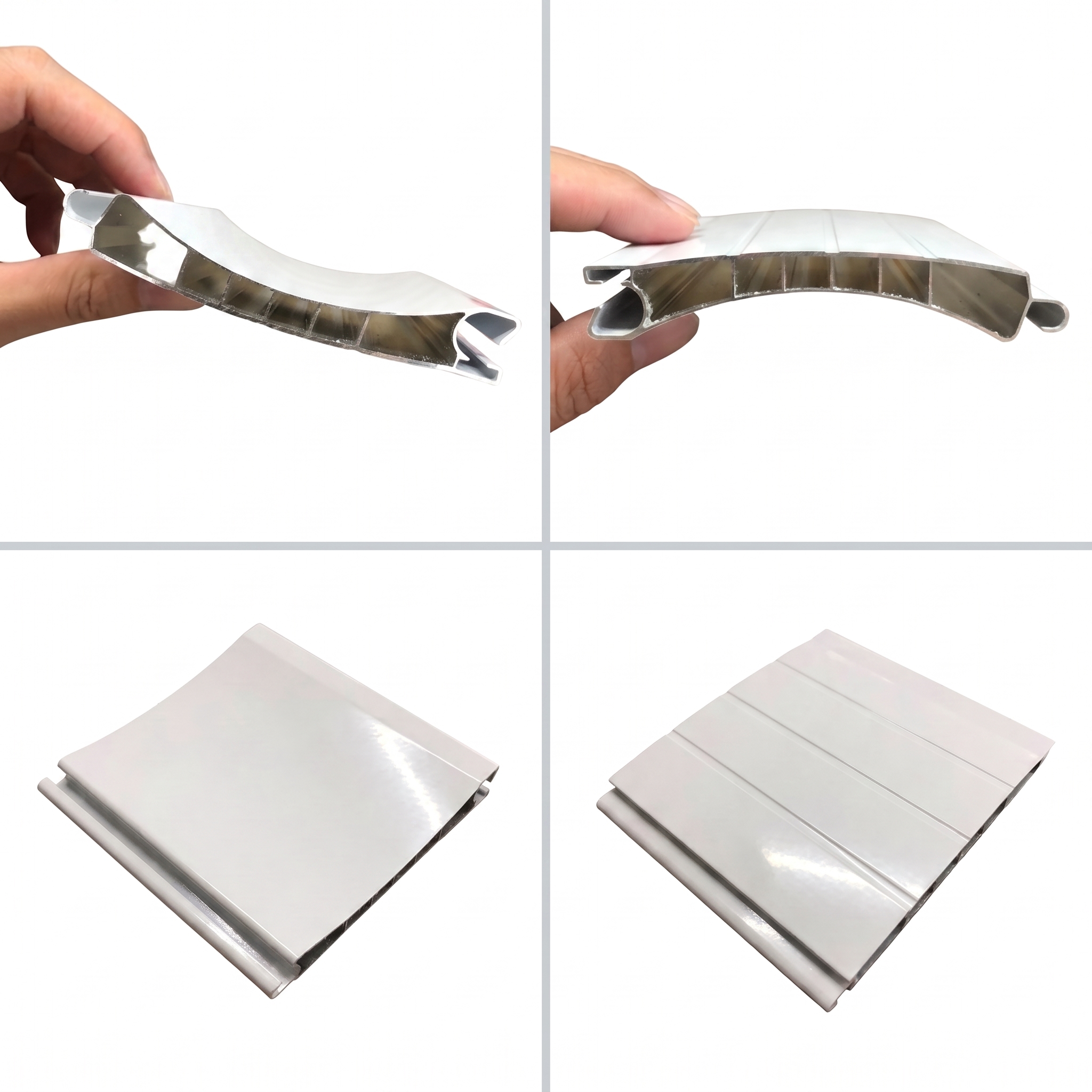 Commerciële magazijndeur met automatische sensor, moderne, tyfoonbestendige, antidiefstal, waterdichte en duurzame veiligheidsdeur van aluminiumlegering.