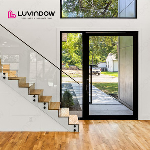 Thermisch isolerende aluminium draaideur met dubbel glas