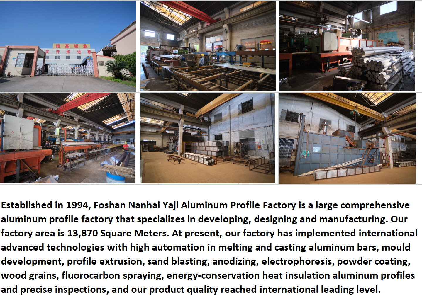 YAJI Geluidsdichte Ramen Aluminium Profielen Deuren Leverancier Foshan