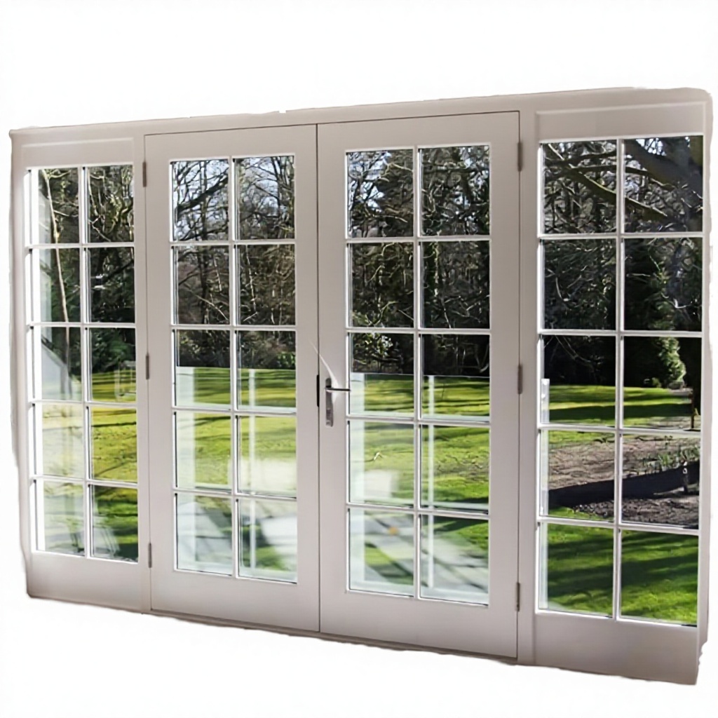 Anlike Luxe Italiaanse Moderne Villa Voordeur Grill Commercieel Gebruik Aluminiumlegering Franse Dubbele Glazen Deur Draaibaar Winddicht 5