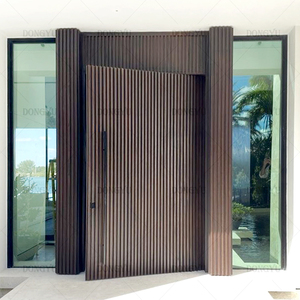 Op maat gemaakte, moderne, zware, gegoten aluminium draaideuren met antidiefstalbeveiliging, brandwerendheid en geluidsisolatie voor appartementen en villa's.
