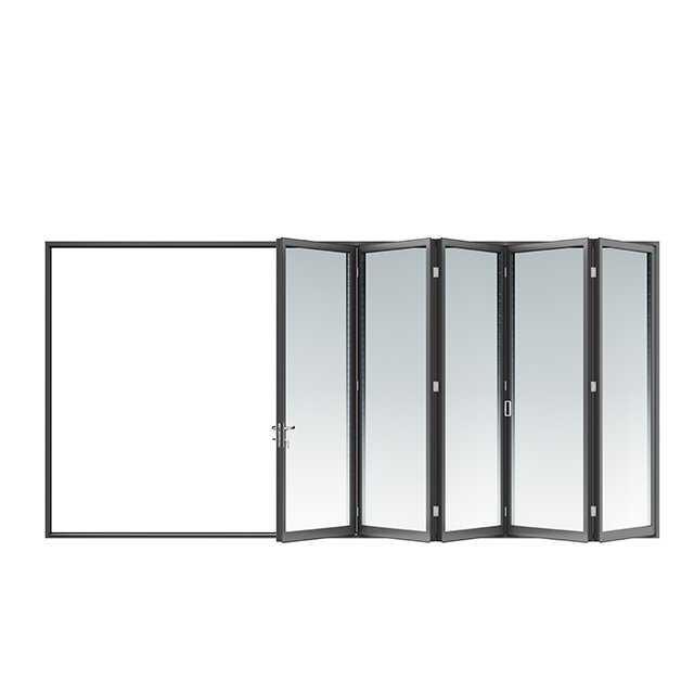 Buiten- of binnendeuren en -ramen, scharnierende deuren, vouwdeuren, accordeondeuren, schuifdeuren, aluminium vouwdeuren met glas, dubbele vouwdeuren.