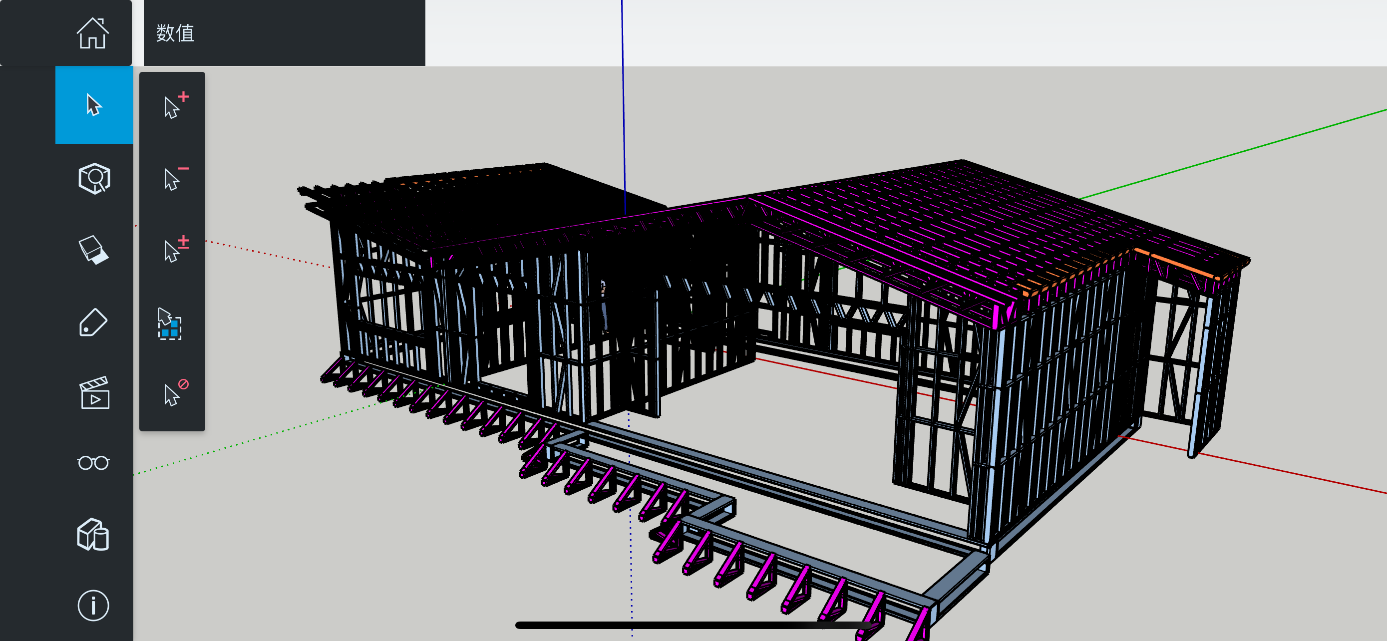 Modern prefab ontwerpplan