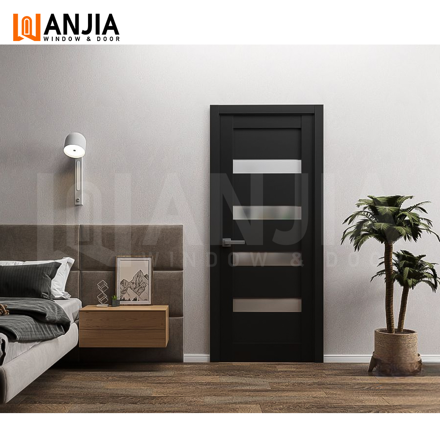 WANJIA Europese standaard luxe veiligheidsdeur van aluminiumlegering met metalen voordeur voor buiten