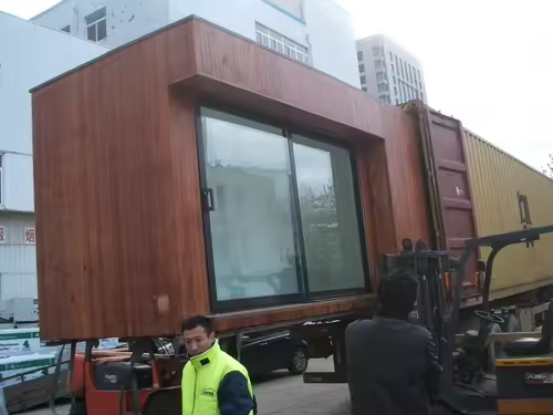 Veilig transport prefab modules