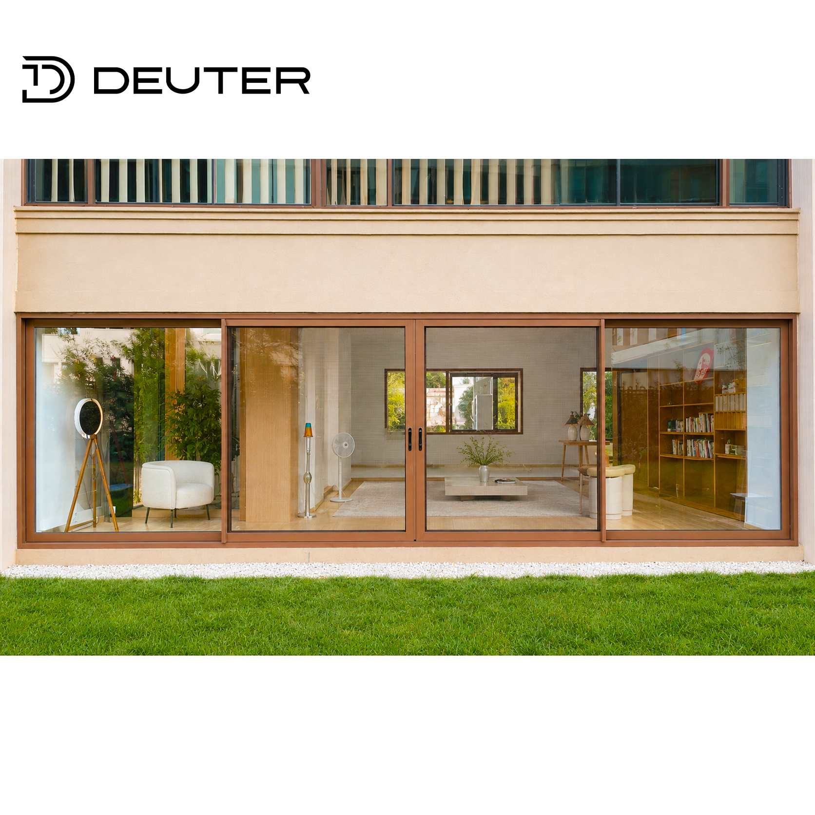 Naadloze hoek aluminium hefschuifdeuren met thermische onderbreking, zware uitvoering, panoramische glazen terrasdeuren, grote opening voor moderne villa