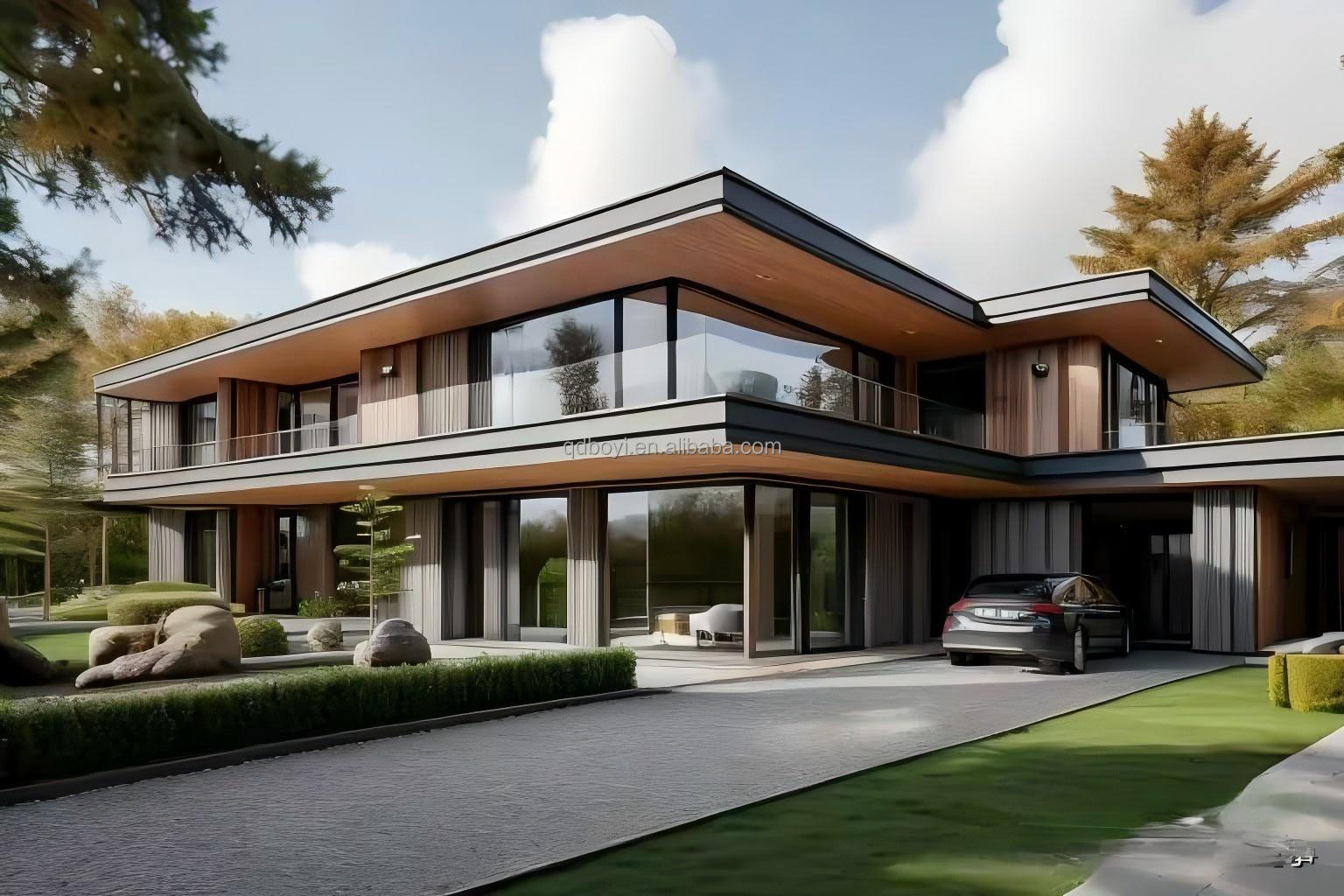 Low Cost Fast Assemble Modular Home Luxury Light Steel Modern Luxury Design Steel Structure Prefab Villa Luxury House