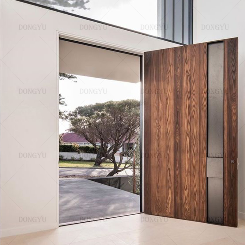 Op maat gemaakte, moderne, zware, gegoten aluminium draaideuren met antidiefstalbeveiliging, brandwerendheid en geluidsisolatie voor appartementen en villa's.