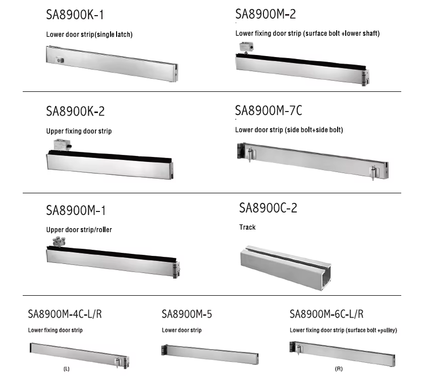 HDSAFE Frameloze glazen vouwdeur Veranda-ingangsdeur Glazen terrasdeur Harmonicadeur van glas Vouwdeur Schuifdeur Beslag