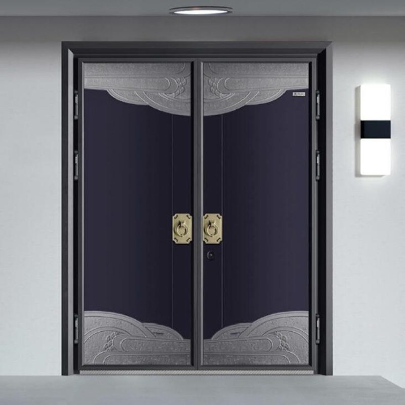 Zware gegoten aluminium entreedeur voor luxe villa's
