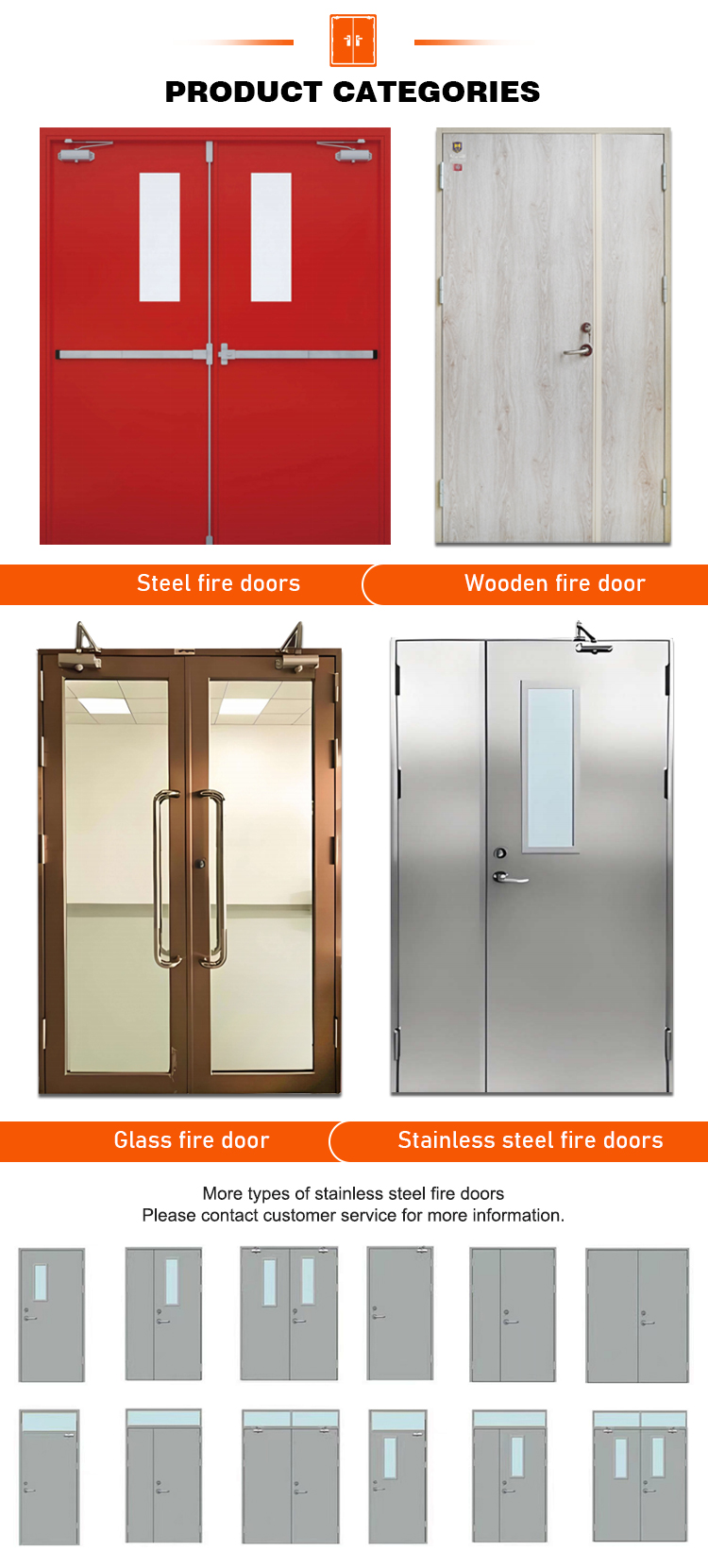 Collectie brandwerende deuren