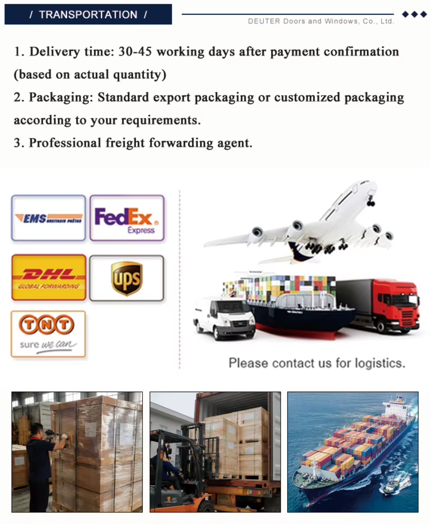 Versterkte Exportkratten en Bescherming