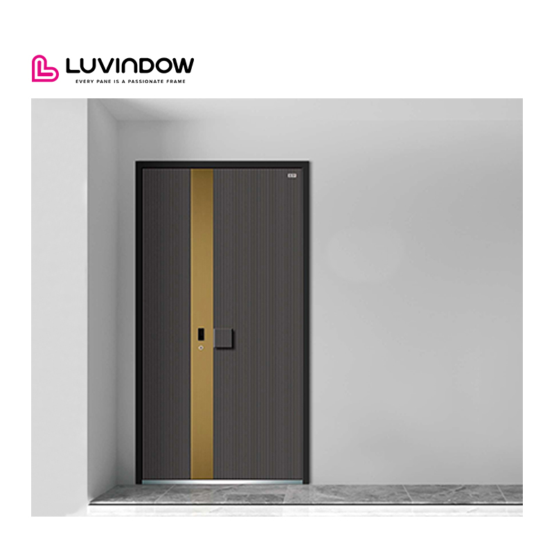 Luvindow aluminium deuren voor huisbeveiliging, voordeur met slim slot