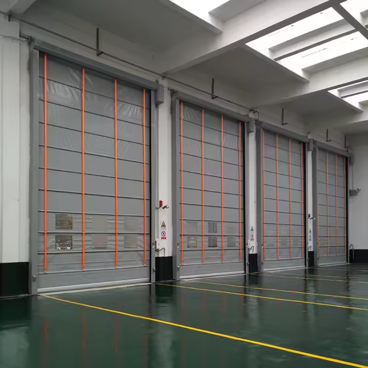 Windproof High Speed Stacking Doors Industrial Large Entrance Doors Folding Lifting Suitable for Large Doorways
