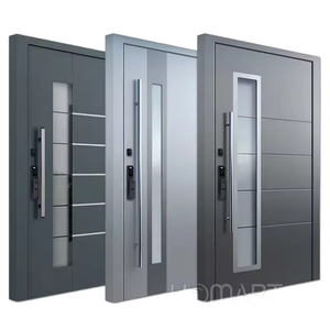 Hoofdingang, robuuste draaideur van aluminiumlegering met slim slot, brandpreventie, modern design, geschikt voor villa's en hotels, exterieurbeveiliging