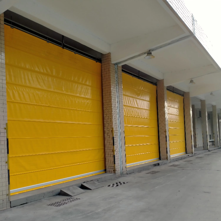 Windproof High Speed Stacking Doors Industrial Large Entrance Doors Folding Lifting Suitable for Large Doorways