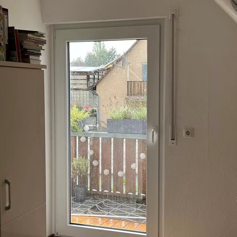 Nuoxin Moderne Aluminium Draaideur 6063-T6 Thermische Onderbreking Dubbelglas Geluidsisolerend Waterdicht Orkaanbestendig Voordeur
