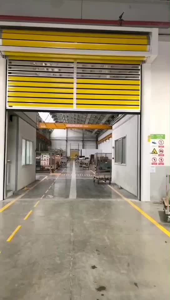 Aluminiumlegering spiraalvormige turbo snelle garagedeur, snelle garagedeur, aluminium isolatiepaneel, rolluik, snelle deur