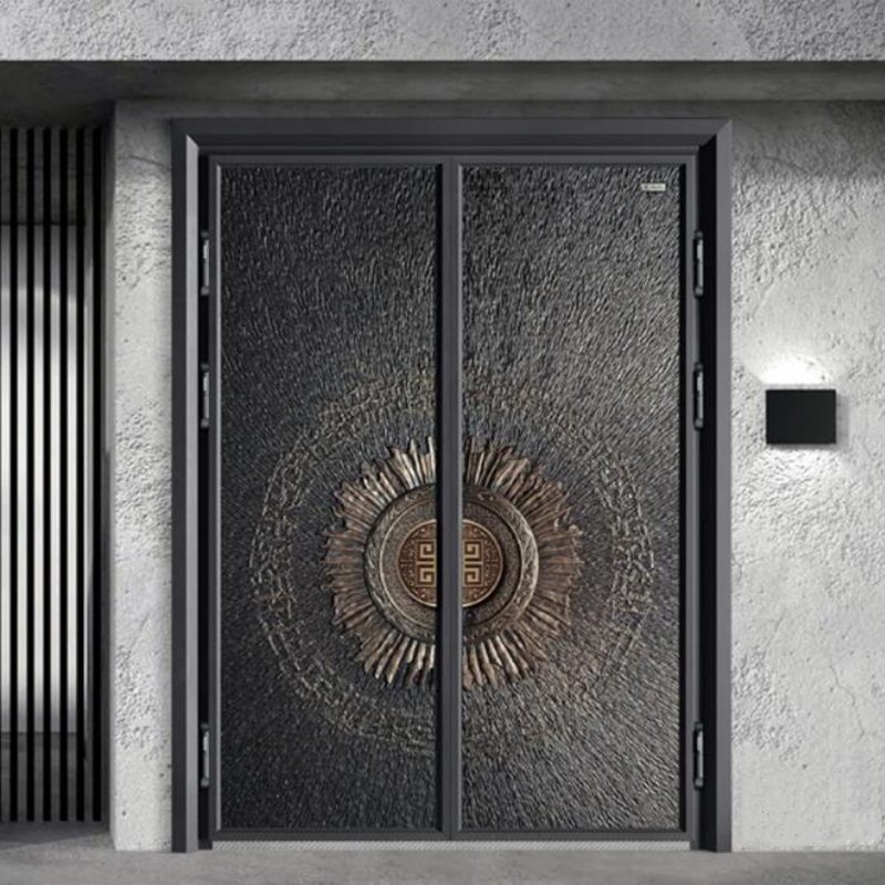 UK Royal Style gegoten aluminium gepantserde entreedeur