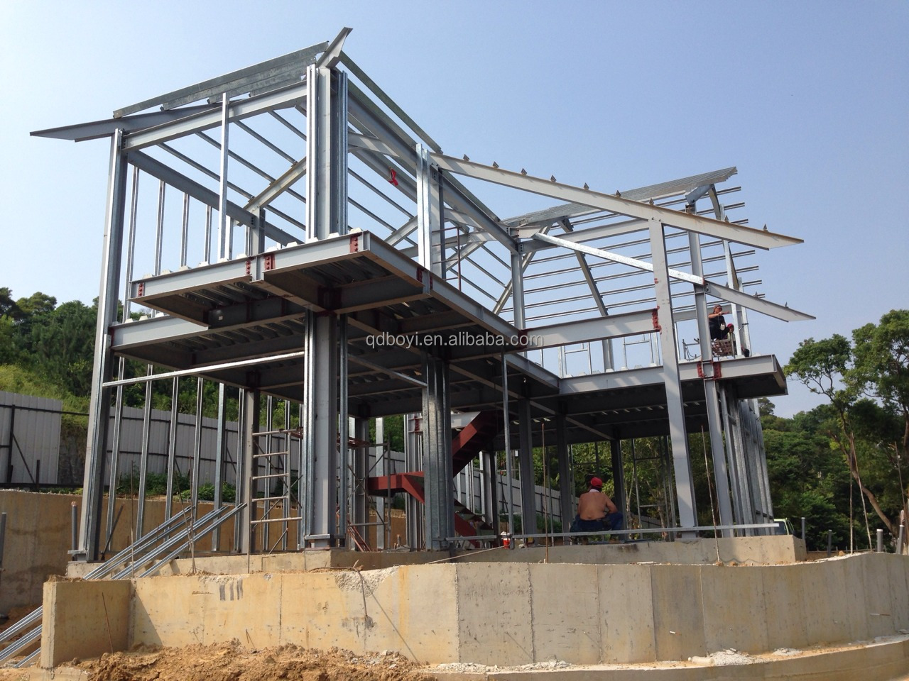 Low Cost Fast Assemble Modular Home Luxury Light Steel Modern Luxury Design Steel Structure Prefab Villa Luxury House