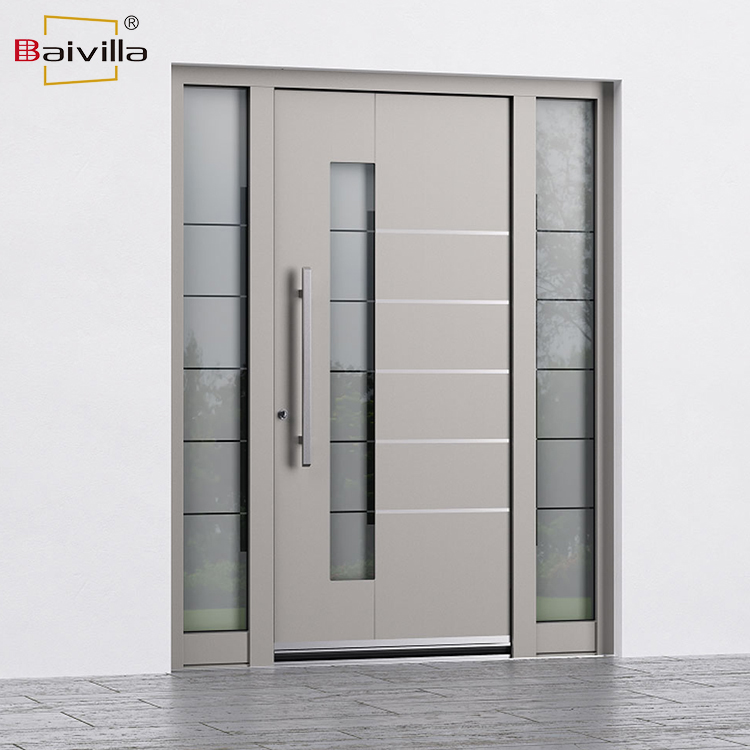 Op maat gemaakte villa met beveiligde buitendeur, slim slot, wachtwoord, elektronische voordeur, aluminiumlegering, glas, brandpreventie.