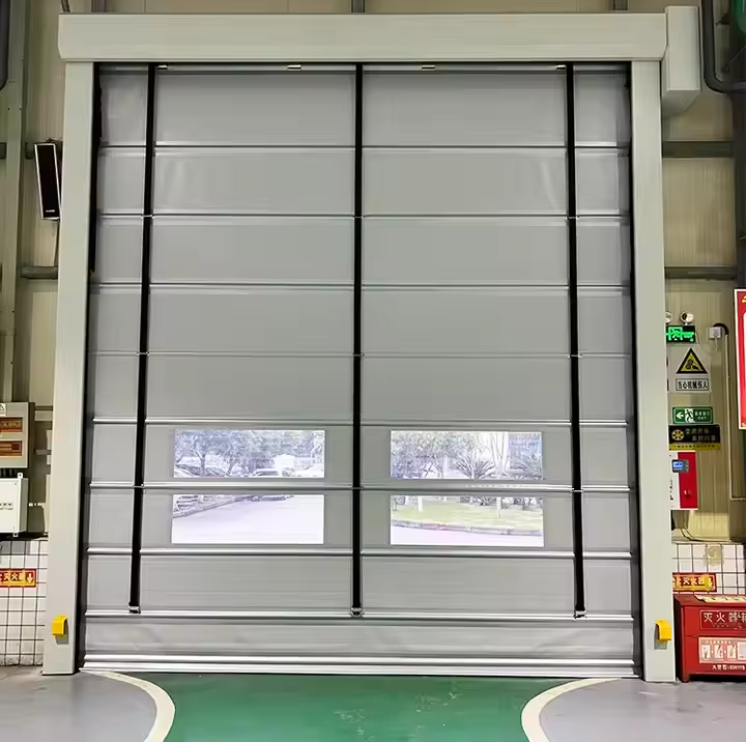 Windproof High Speed Stacking Doors Industrial Large Entrance Doors Folding Lifting Suitable for Large Doorways