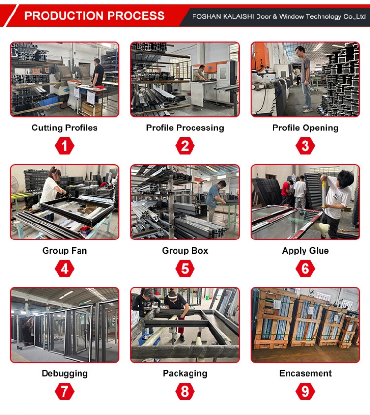 Winddichte en waterdichte schuifdeur van aluminiumlegering met ultradun frame en dubbellaags gehard glas voor restaurants