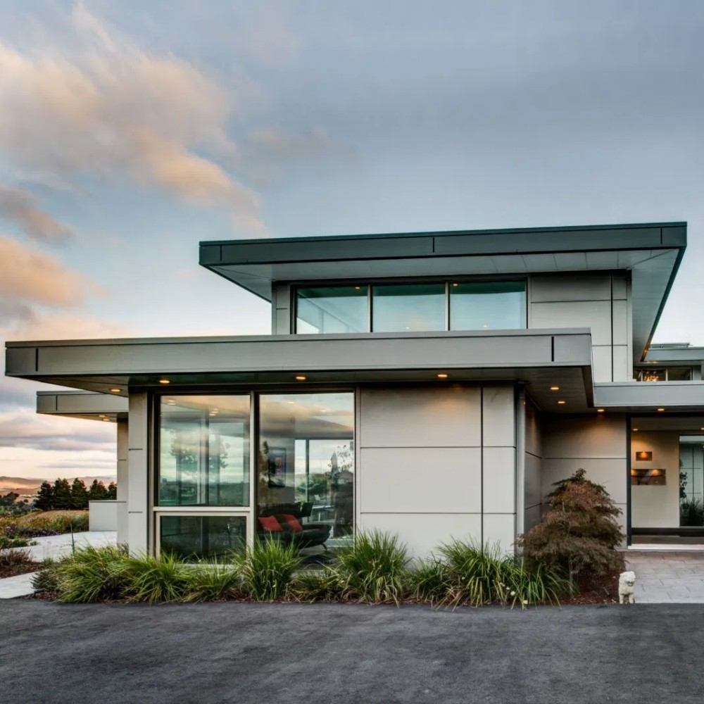 Voordelige, snel te monteren modulaire woning, luxe, lichte staalconstructie, modern luxe design, stalen constructie, prefab villa, luxe huis