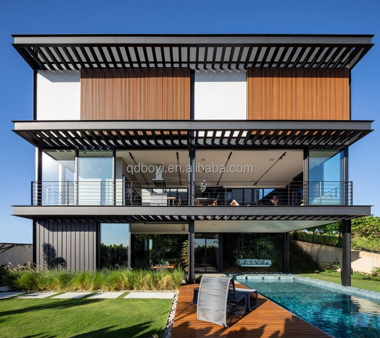 Low Cost Fast Assemble Modular Home Luxury Light Steel Modern Luxury Design Steel Structure Prefab Villa Luxury House
