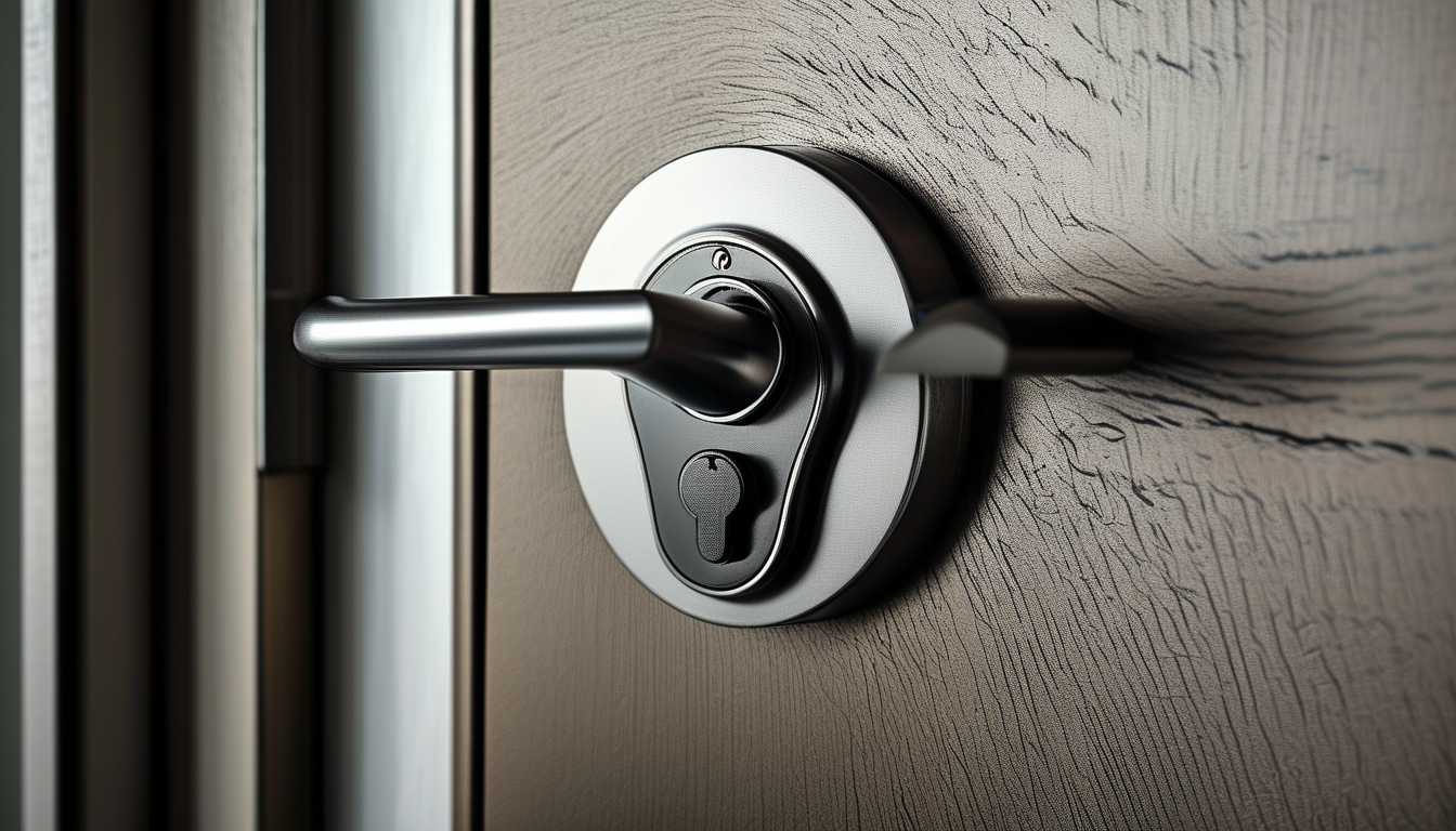 Fabrikant van aluminium deuren met vingerafdrukslot