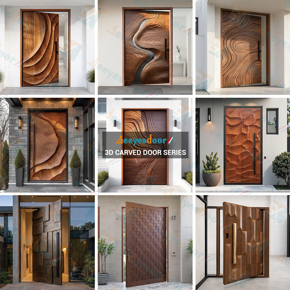 Houten voordeur model